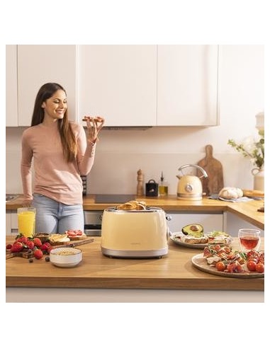 Cecotec Vintage 800 6 2 rebanada(s) 850 W Amarillo