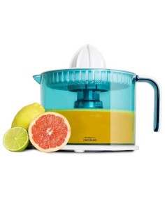 Cecotec ZitrusEasy Basic Exprimidor eléctrico con brazo 40 W Transparente, Turquesa, Blanco