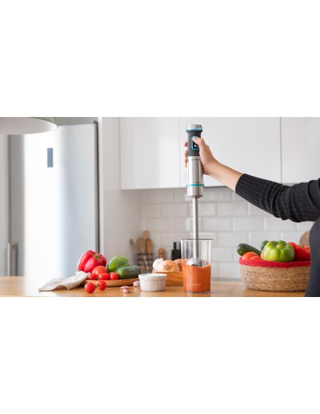 Cecotec Power TitanBlack 1200 XL PerfectCream&Crush Batidora de inmersión 1200 W Negro, Verde, Acero inoxidable