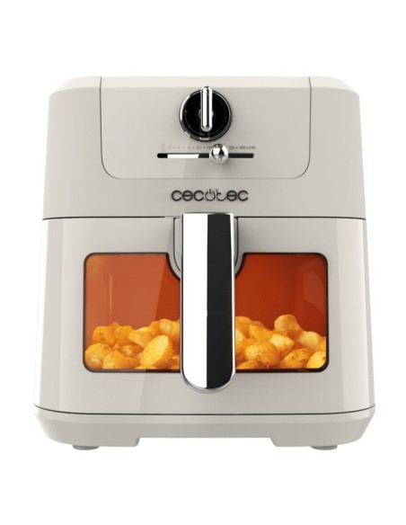 Cecotec Antique 5000 Window Sencillo 5 L Independiente 1500 W Freidora de aire caliente Blanco