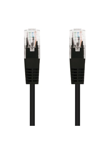Nanocable CABLE RED LATIGUILLO RJ45 CAT.5E UTP AWG24, NEGRO, 3.0 M