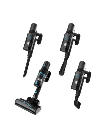 Cecotec Rockstar 3500 Storm Pet Flex Conga Aspiradora escoba 2 en 1 Batería Secar Sin bolsa 500 W Negro, Azul 2,5 Ah
