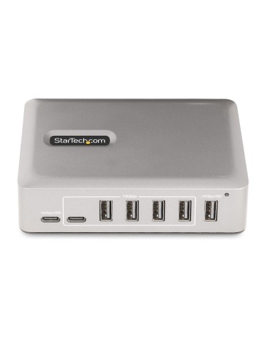 StarTech.com 10G5A2CS-USB-C-HUB hub de interfaz USB 3.2 Gen 2 (3.1 Gen 2) Type-C 10000 Mbit s Plata