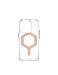 Urban Armor Gear Plyo Magsafe funda para teléfono móvil 15,5 cm (6.1") Oro rosa, Transparente