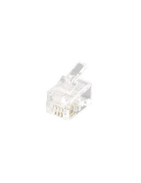 Equip 121111 conector RJ-11 (4P4C) Transparente
