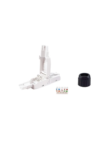 Equip 121161 conector RJ-45 Negro, Blanco