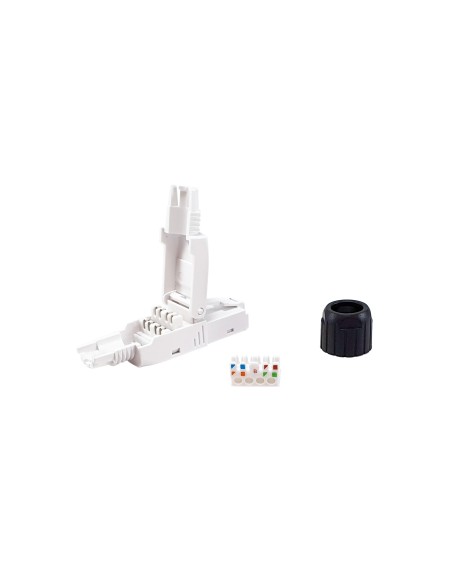 Equip 121161 conector RJ-45 Negro, Blanco