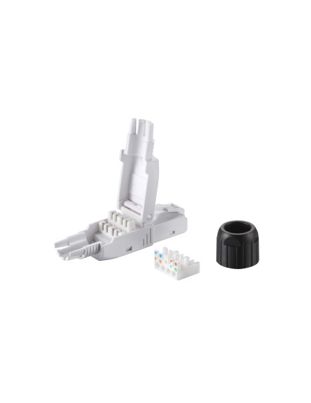 Equip 121162 conector RJ-45 Negro, Blanco