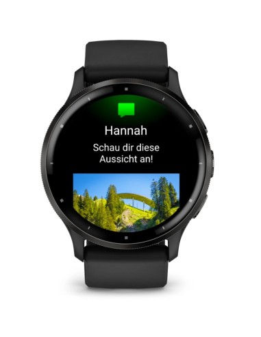Garmin Venu 3 3,56 cm (1.4") AMOLED 45 mm Digital 454 x 454 Pixeles Pantalla táctil Negro Wifi GPS (satélite)
