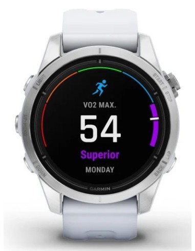 Garmin epix Pro (Gen 2) 3,05 cm (1.2") AMOLED 42 mm Digital 390 x 390 Pixeles Pantalla táctil Plata Wifi GPS (satélite)