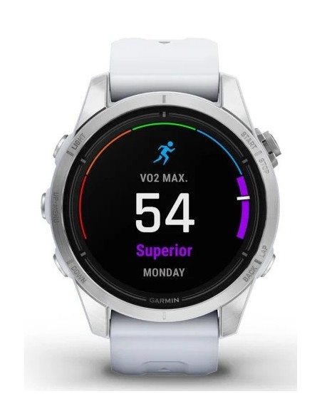 Garmin epix Pro (Gen 2) 3,05 cm (1.2") AMOLED 42 mm Digital 390 x 390 Pixeles Pantalla táctil Plata Wifi GPS (satélite)