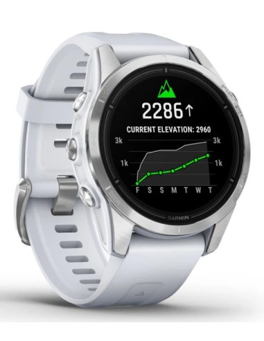 Garmin epix Pro (Gen 2) 3,05 cm (1.2") AMOLED 42 mm Digital 390 x 390 Pixeles Pantalla táctil Plata Wifi GPS (satélite)