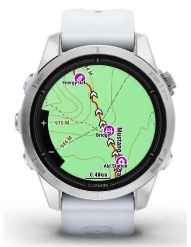 Garmin epix Pro (Gen 2) 3,05 cm (1.2") AMOLED 42 mm Digital 390 x 390 Pixeles Pantalla táctil Plata Wifi GPS (satélite)