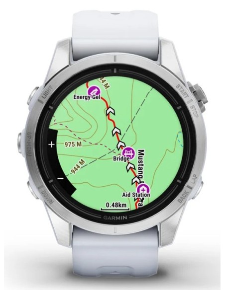 Garmin epix Pro (Gen 2) 3,05 cm (1.2") AMOLED 42 mm Digital 390 x 390 Pixeles Pantalla táctil Plata Wifi GPS (satélite)