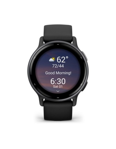 Garmin Vivoactive 5 3,05 cm (1.2") AMOLED 42 mm Digital 390 x 390 Pixeles Pantalla táctil Negro Wifi GPS (satélite)