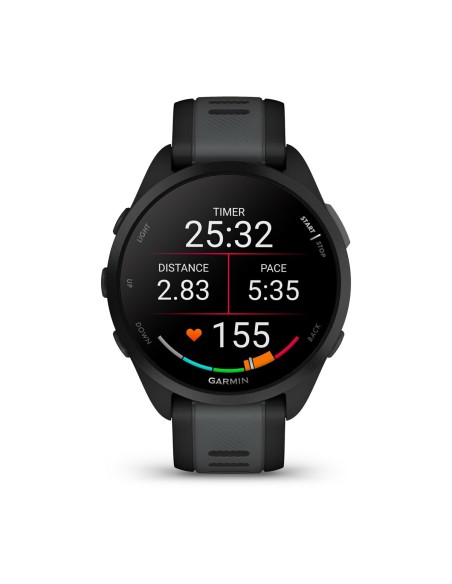 Garmin Forerunner 165 Music 3,05 cm (1.2") AMOLED 43 mm Digital 390 x 390 Pixeles Pantalla táctil Negro GPS (satélite)