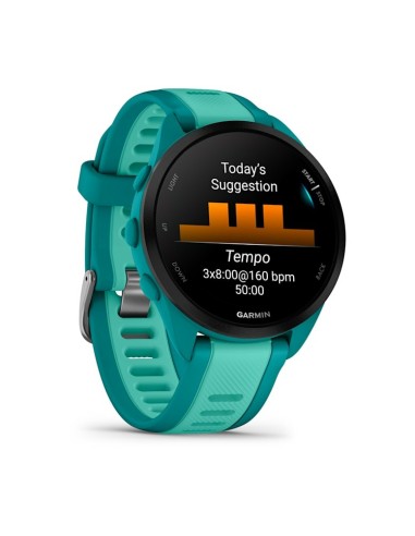 Garmin Forerunner 165 Music 3,05 cm (1.2") AMOLED 43 mm Digital 390 x 390 Pixeles Pantalla táctil Turquesa GPS (satélite)