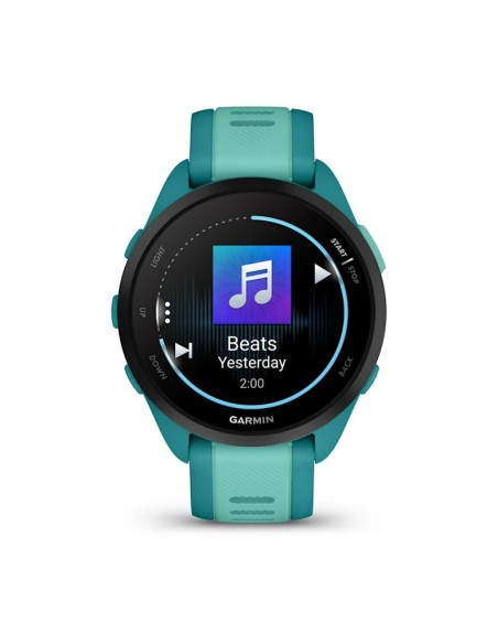 Garmin Forerunner 165 Music 3,05 cm (1.2") AMOLED 43 mm Digital 390 x 390 Pixeles Pantalla táctil Turquesa GPS (satélite)