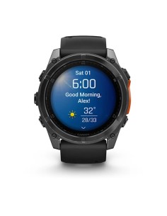 Garmin Fenix 8 3,56 cm (1.4") AMOLED 51 mm Digital 454 x 454 Pixeles Pantalla táctil Gris Wifi GPS (satélite) 2