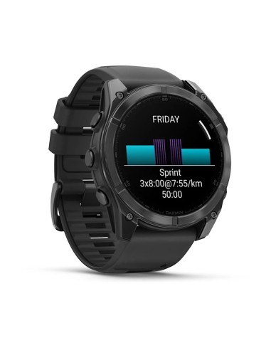 Garmin Fenix 8 3,56 cm (1.4") AMOLED 51 mm Digital 454 x 454 Pixeles Pantalla táctil Gris Wifi GPS (satélite)