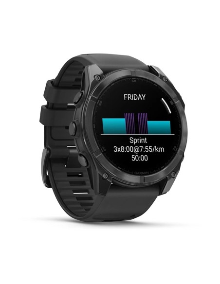 Garmin Fenix 8 3,56 cm (1.4") AMOLED 51 mm Digital 454 x 454 Pixeles Pantalla táctil Gris Wifi GPS (satélite)