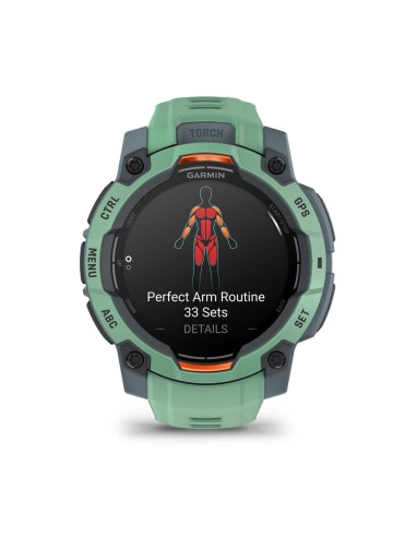 Garmin Instinct 3 AMOLED 3,05 cm (1.2") 45 mm Digital 390 x 390 Pixeles Pantalla táctil Verde GPS (satélite)