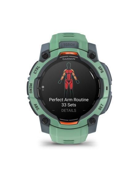 Garmin Instinct 3 AMOLED 3,05 cm (1.2") 45 mm Digital 390 x 390 Pixeles Pantalla táctil Verde GPS (satélite)