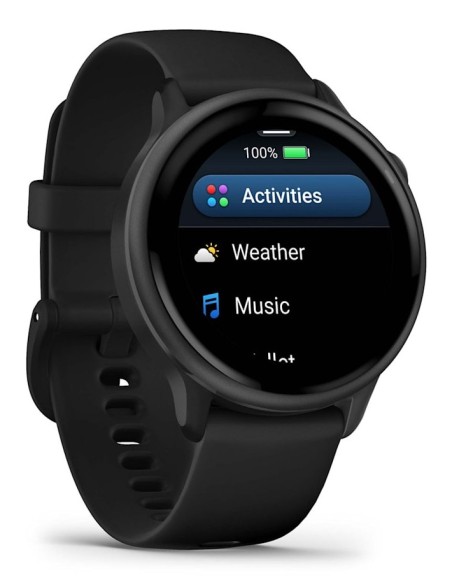 Garmin vívoactive 6 3,05 cm (1.2") AMOLED 42 mm Digital 390 x 390 Pixeles Pantalla táctil Negro Wifi GPS (satélite)