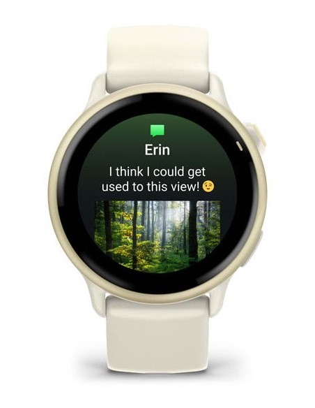 Garmin vívoactive 6 3,05 cm (1.2") AMOLED 42 mm Digital 390 x 390 Pixeles Pantalla táctil Blanco Wifi GPS (satélite)