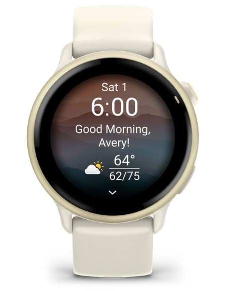 Garmin vívoactive 6 3,05 cm (1.2") AMOLED 42 mm Digital 390 x 390 Pixeles Pantalla táctil Blanco Wifi GPS (satélite)