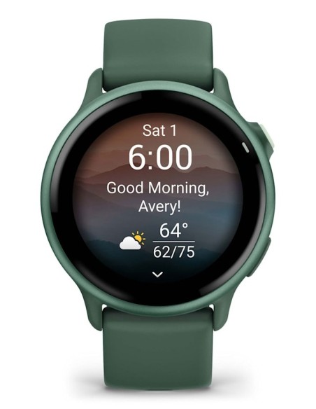 Garmin vívoactive 6 3,05 cm (1.2") AMOLED 42 mm Digital 390 x 390 Pixeles Pantalla táctil Verde Wifi GPS (satélite)