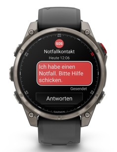 Garmin fēnix 8 Pro 3,56 cm (1.4") AMOLED 47 mm Digital 454 x 454 Pixeles Pantalla táctil Grafito, Titanio Wifi GPS (satélite) 2
