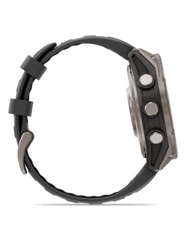 Garmin fēnix 8 Pro 3,56 cm (1.4") AMOLED 47 mm Digital 454 x 454 Pixeles Pantalla táctil Grafito, Titanio Wifi GPS (satélite)