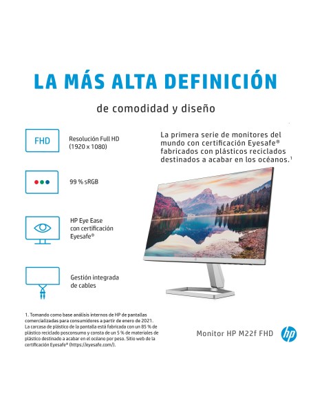 HP Pantalla M22f FHD