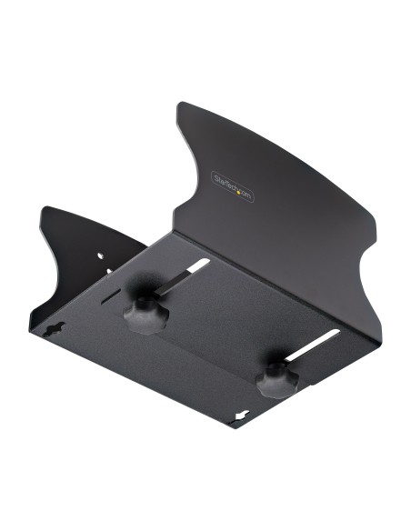 StarTech.com Bracket Soporte de Montaje en Pared para PC - Soporta CPU de hasta 18kg - Ajustes sin Herramientas de 5cm a 20cm -