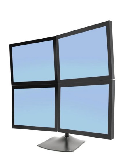 Ergotron DS Series DS100 Quad Monitor Desk Stand 61 cm (24") Escritorio Negro