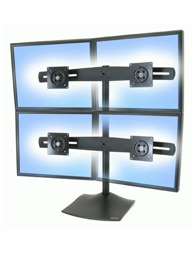 Ergotron DS Series DS100 Quad Monitor Desk Stand 61 cm (24") Escritorio Negro