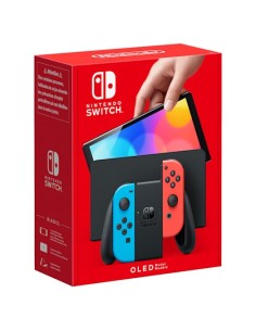 Nintendo Switch OLED videoconsola portátil 17,8 cm (7") 64 GB Pantalla táctil Wifi Azul, Rojo