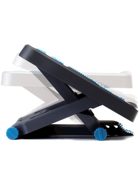 Fellowes 8068001 soporte para el apoyo de pies Azul, Carbón vegetal, Gris