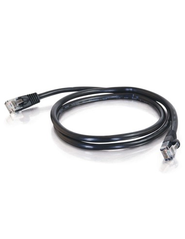 C2G Cable de conexión de red de 1 m Cat5e sin blindaje y con funda (UTP), color negro