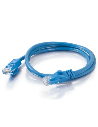 C2G Cable de conexión de red de 2 m Cat6 sin blindaje y con funda (UTP), color azul