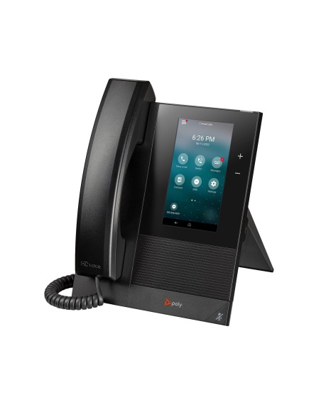 HP Poly Teléfono multimedia empresarial Poly CCX 400 con SIP abierto y habilitado para alimentación a través de Ethernet (PoE)