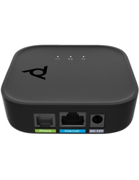 HP Poly Adaptador VoIP de puerto de voz Poly ATA 400 1FXS con SIP abierto y fuente de alimentación