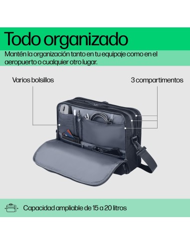 HP Bolsa para portátil de 14 pulgadas Travel Plus 15L
