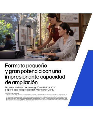 HP Z2 SFF G1i Wolf Pro Security Edition Intel Core Ultra 7 265 32 GB DDR5-SDRAM 1 TB SSD Windows 11 Pro Puesto de trabajo AI
