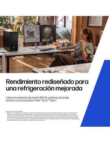 HP Z2 Tower G1i Wolf Pro Security Edition Intel Core Ultra 7 265 32 GB DDR5-SDRAM 1 TB SSD Windows 11 Pro Torre Puesto de