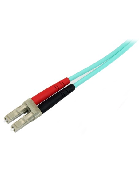 StarTech.com Cable de 10m de Fibra Óptica Multimodo OM3 LC a LC UPC - Full Duplex 50 125µm - para Redes de 100G - LOMMF VCSEL -