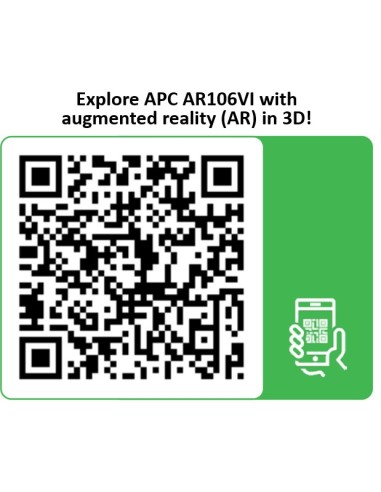 APC AR106VI armario rack 6U Bastidor de pared Negro