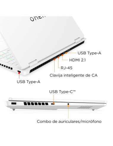 HP OMEN Gaming 16-am0045ns Intel® Core™ i9 i9-14900HX Portátil 40,6 cm (16") 2K 32 GB DDR5-SDRAM 1 TB SSD NVIDIA GeForce RTX