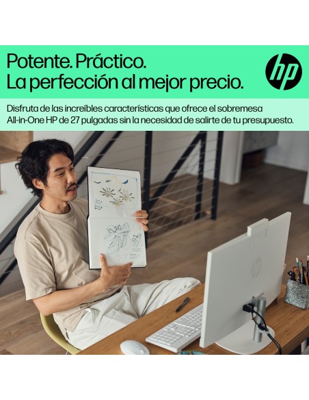 HP All-in-One 27-cr0090ns Intel® Core™ i5 i5-1335U 68,6 cm (27") 1920 x 1080 Pixeles PC todo en uno 16 GB DDR4-SDRAM 512 GB SSD
